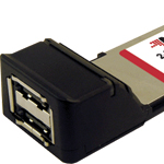 2-Port NitroAV eSATA II 3Gb/s Professional Express Card (34mm) Interface Adapter (MAC/WIN/LIN)